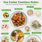 12-in-1 Electric Pressure Cooker 6 Qt, Programmable Multi-Function Cooker