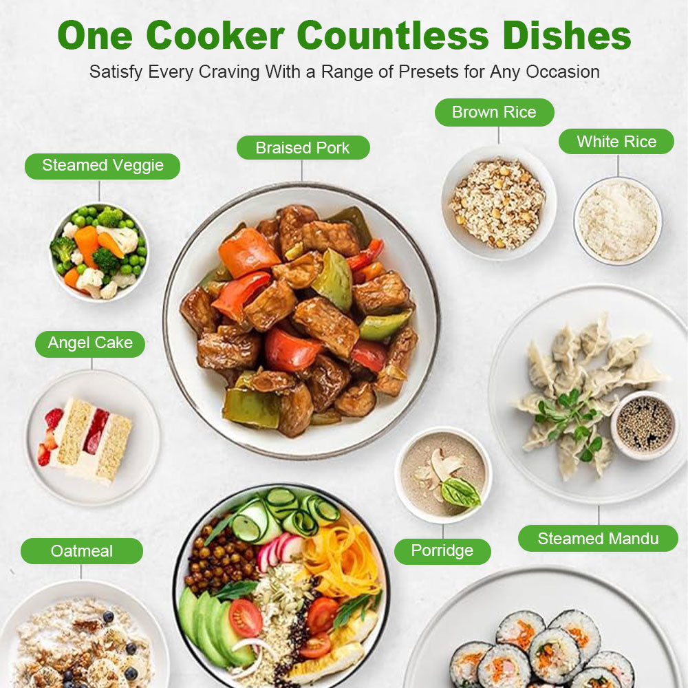 12-in-1 Electric Pressure Cooker 6 Qt, Programmable Multi-Function Cooker