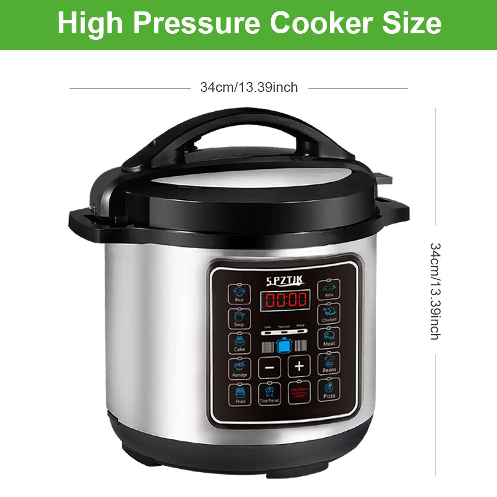 12-in-1 Electric Pressure Cooker 6 Qt, Programmable Multi-Function Cooker