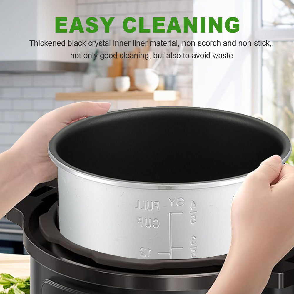 12-in-1 Electric Pressure Cooker 6 Qt, Programmable Multi-Function Cooker